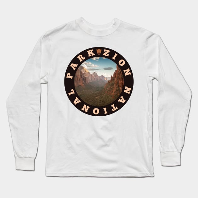 Zion National Park circle Long Sleeve T-Shirt by nylebuss